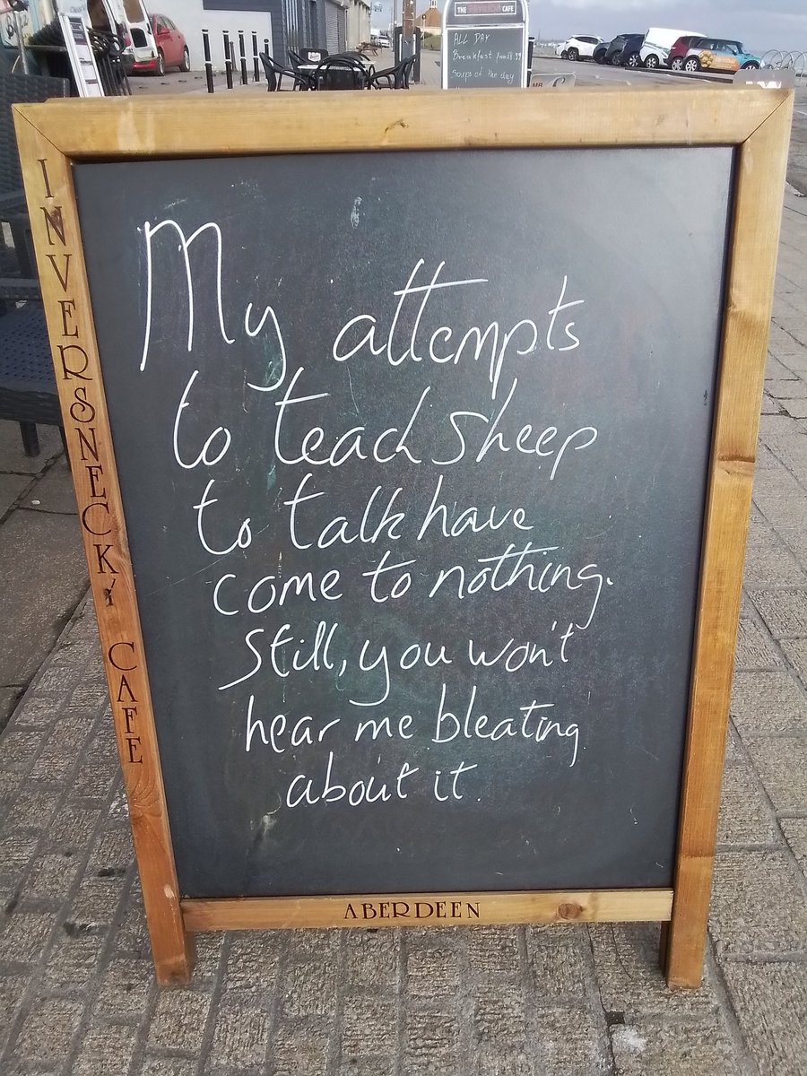 Mr_Inversnecky's tweet photo. Science! #Aberdeen #AberdeenBeach #inversnecky #sheepish #LunchPun #MondayMirth https://t.co/1fyCveRIWP