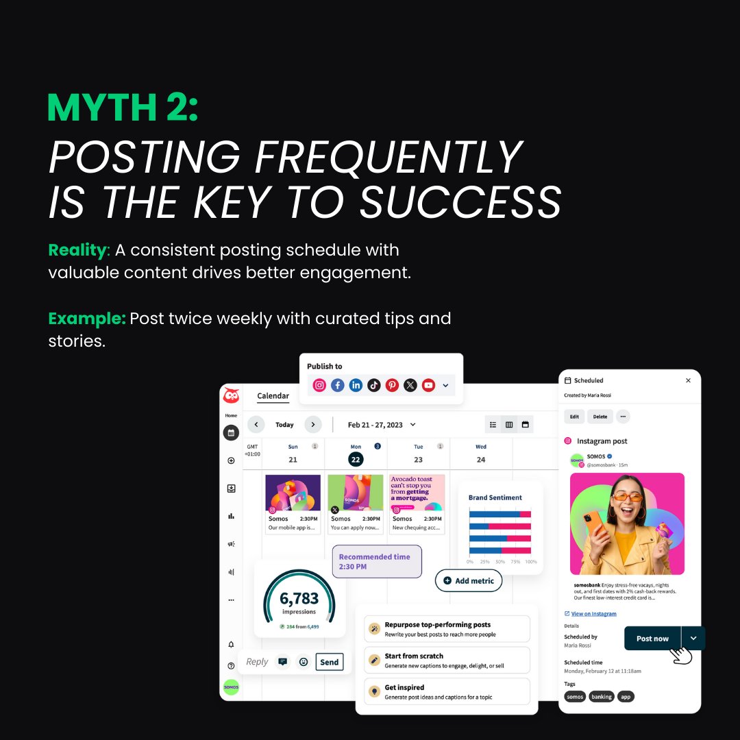 thinkgestalt_m's tweet image. Think you know social media? Think again! Swipe through to debunk the biggest myths that are holding your strategy back and learn what’s really working in 2025. Which myth shocked you the most? Let’s chat in the comments! https://thinkgestalt
#SocialMediatips #thinkgestalt