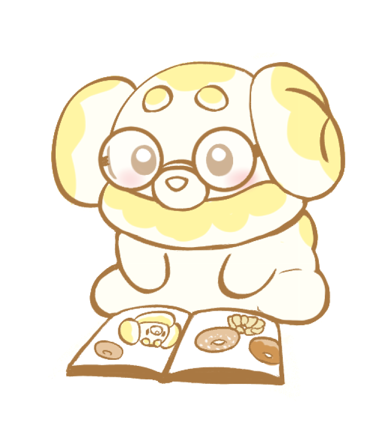「絵本読み読み天才ドッグ 」|やっちまったなのイラスト