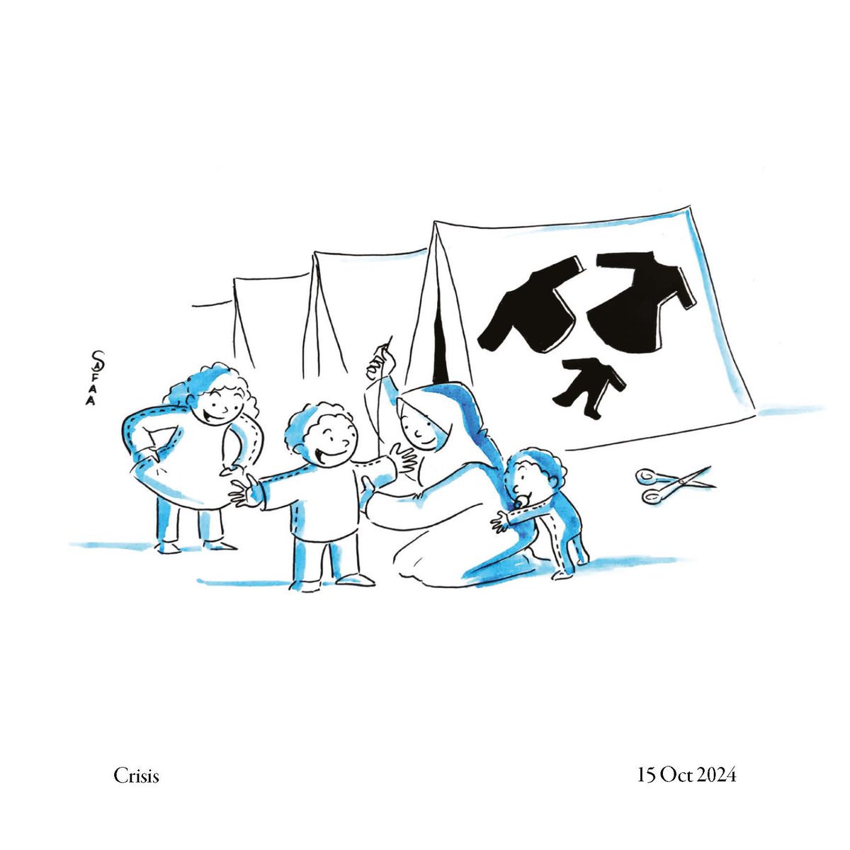 ComicArtFest's tweet photo. We're delighted to be publishing "Safaa and the Tent", the diary of cartoonist Safaa Odah, from Gaza: https://t.co/vtnX3reGuj“safaa-and-tent”-diary-palestinian-cartoonist-safaa-odah https://t.co/ek0jv2VvZ8