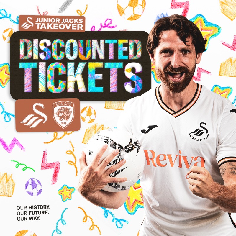 SwansOfficial's tweet photo. 🎟 Fans can take advantage of heavily-discounted ticket prices for our Good Friday fixture 🆚 Hull City, with tickets now on sale to Jack Army members.