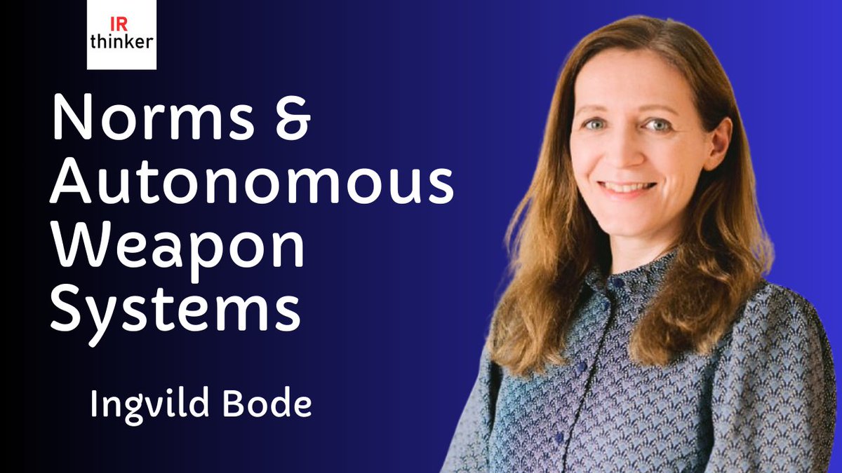 irthinker_'s tweet image. Join us for an insightful interview with Professor @IngvildBode as we dive into the AutoNorms project, exploring the evolution of international norms surrounding autonomous weapons systems (AWS).

#autonorms #autonomousweaponssystems #norms

LINK: youtu.be/SUlwrQ-ZnCs
