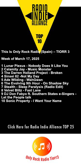www.onlyrockradio.com (@only_rock_radio) on Twitter photo TIORR 3
Number 1: Lunar Plexus <a href="/Lunar__Plexus/">Lunar Plexus 💙💛</a> with the song titled: Nobody Does It Like You.
Number 2: Calamity Jay <a href="/CalamityJay_duo/">Calamity Jay</a> with the song titled: Music Monster.
Number 3: The Darren Holland Project <a href="/TheDarrenHolla1/">The Darren Holland Project</a> <a href="/JoelBrogon/">Joel Brogon</a> with the song titled: Broken.
Number TIORR 3
Number 1: Lunar Plexus <a href="/Lunar__Plexus/">Lunar Plexus 💙💛</a> with the song titled: Nobody Does It Like You.
Number 2: Calamity Jay <a href="/CalamityJay_duo/">Calamity Jay</a> with the song titled: Music Monster.
Number 3: The Darren Holland Project <a href="/TheDarrenHolla1/">The Darren Holland Project</a> <a href="/JoelBrogon/">Joel Brogon</a> with the song titled: Broken.
Number