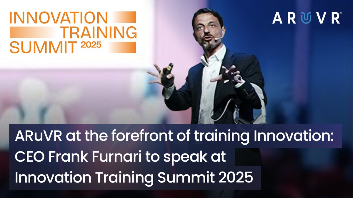 ARuVR is set to take the stage at Innovation Training Summit 2025! 🎤

We are proud to announce that our CEO, Frank Furnari will be a keynote speaker at the largest international event dedicated to the training sector. 📚🌍

📅 3-4 April 2025
📍 Auditorium della Tecnica, Rome

🎙️
