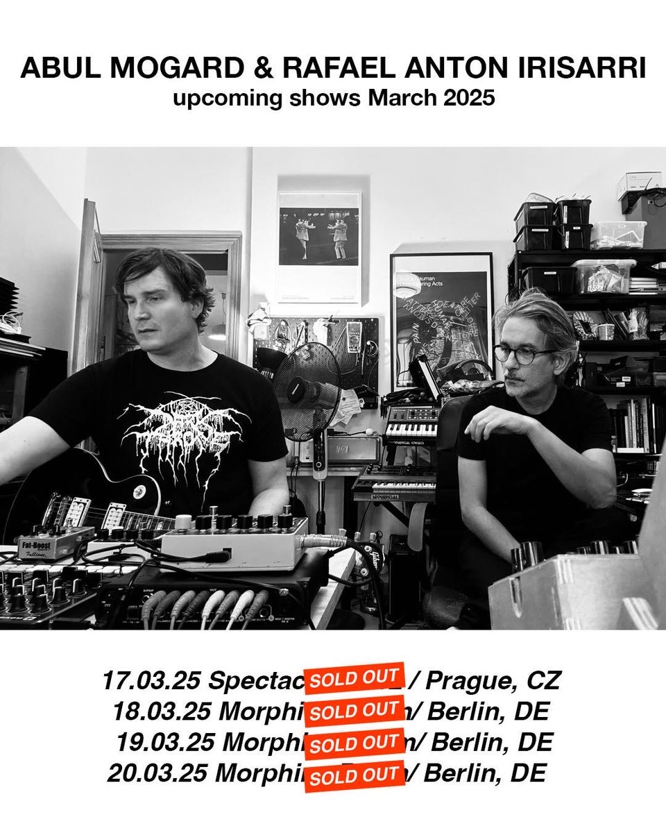 Lokking forward to shows with <a href="/abulmogard/">Abul Mogard</a> this week. See y’all soon! 🙏🖤