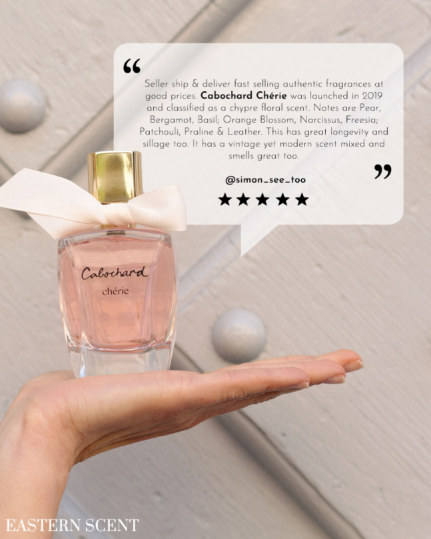 Curious about Cabochard Cherie? Let our reviews speak for themselves! Indulge in a balanced bouquet of warm florals, perfectly bottled in feminine perfection. Great scents at good prices, available online and in-store.

#easternscent #perfumereviews #grescabochard #singapore