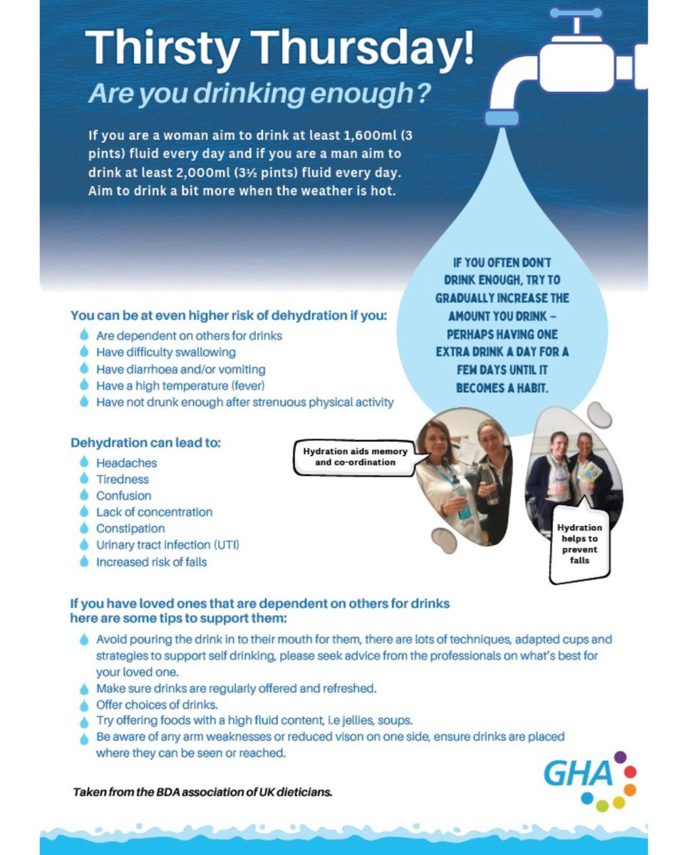 This week we are celebrating the importance of Nutrition and Hydration.  17th to the 23rd March is Nutrition and Hydration week.
#NHW #nhw2025