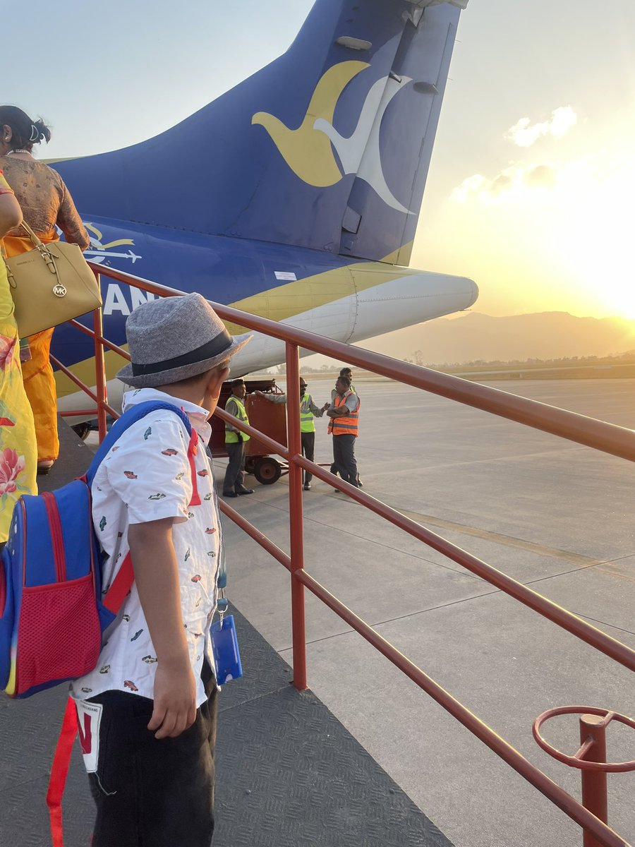 sumanrajNP's tweet photo. My son might be @AirBuddha ‘s most frequent little flyer #BuddhaAir https://t.co/biFqdhxUJj