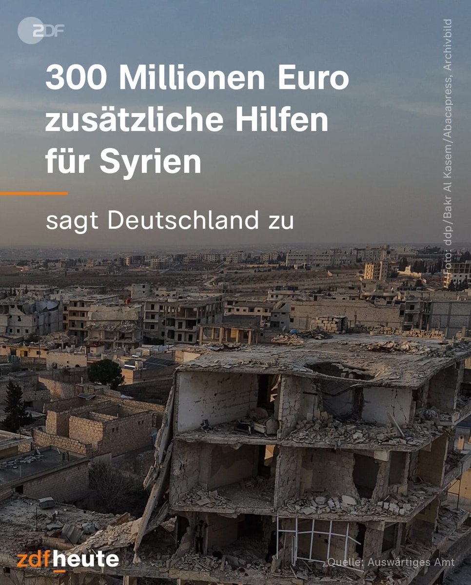 Also fassen wir mal zusammen:
1. Die deutschen Kassen sind angeblich leer. Wir "müssen" Milliardenschulden aufnehmen.
2. Gleichzeitig müssen wir Heerscharen von Syrern beherbergen und alimentieren und können nicht einmal Kriminelle dorthin abschieben, weil das dortige Regime ja