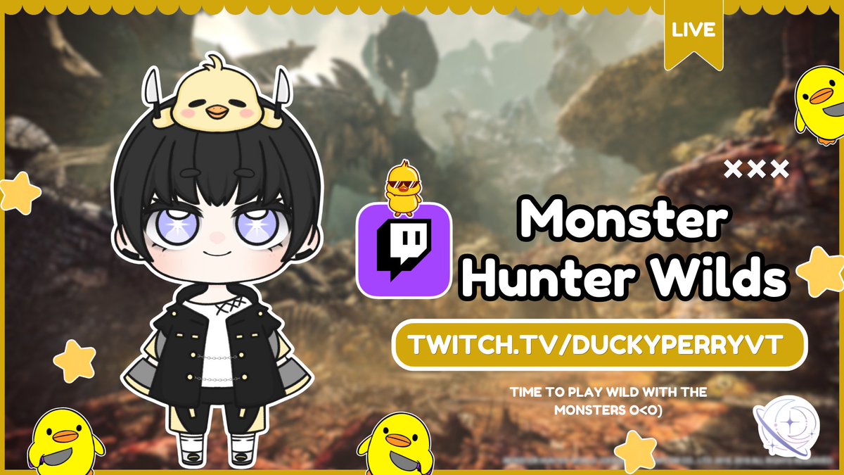 duckyperryvt's tweet photo. HALLO Duckies o<o). Later will be playing Monster Hunter Wilds. So stay tuned and beat Monster's RAHHHHHHHH!!! 9:00 P.M. (GMT+8) o<o) #reveuseproject #MonsterHunterWilds #PNGVtuber #VTuberUprising https://t.co/0MuShuSJrA https://t.co/I5Y3A1RUms