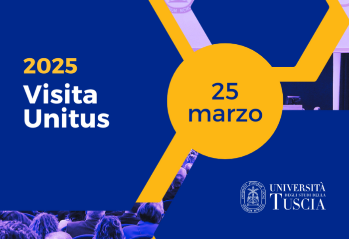 𝗩𝗶𝘀𝗶𝘁𝗮 𝗨𝗻𝗶𝘁𝘂𝘀 𝟮𝟬𝟮𝟱

Il 𝟮𝟱 𝗺𝗮𝗿𝘇𝗼, l’Università degli Studi della Tuscia apre le sue porte!🎓

🔗𝗣𝗿𝗲𝗻𝗼𝘁𝗮 𝗹𝗮 𝘁𝘂𝗮 𝘃𝗶𝘀𝗶𝘁𝗮 e scopri Unitus! bit.ly/VisitaUnitus20…

 #WeUnitus
