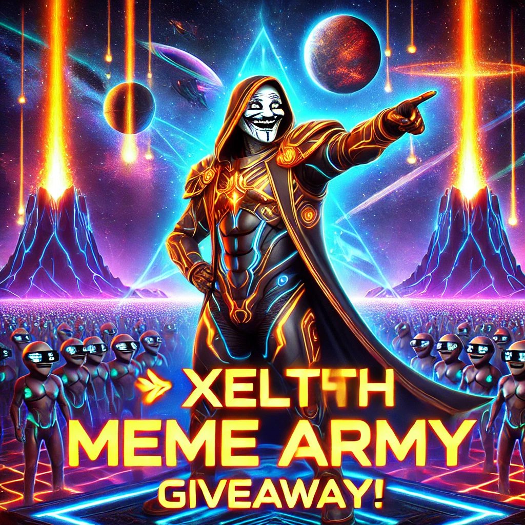 xelthcoin's tweet photo. 🚀 XELTH Meme Army Giveaway! 🛸🔥
We’re rewarding the first 20 people who engage! Win XELTH OG Roles + Special Airdrop Access!

✅ Like &amp; Retweet
✅ Comment &amp; Tag 3 friends
✅ Join the XELTH movement!

First 20 people get rewarded—Don't miss out! 🚀

#XELTH #MemeCoin #CryptoArmy https://t.co/IUjl4KsGPB