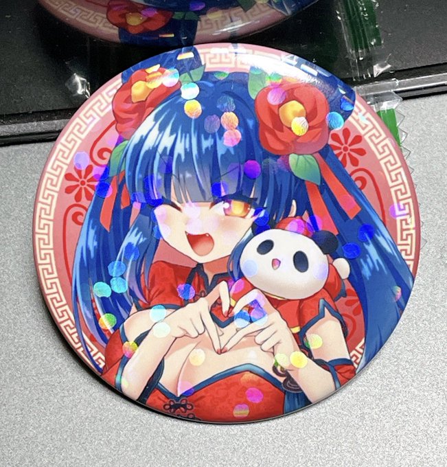 椿てゃ缶バッジつくりました 