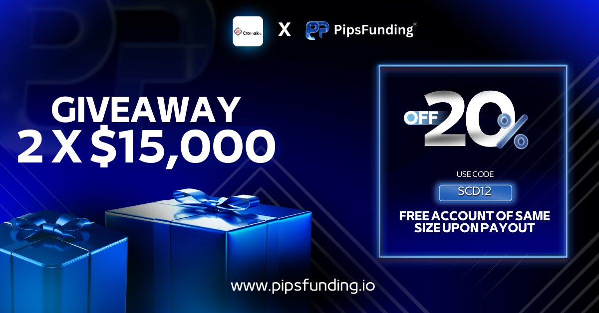 🎁GIVEAWAY! GIVEAWAY!!🎁

30k$ @pipsfunding acct

✅Must follow:
@pipsfunding 
<a href="/Schrodienger1/">Schrodienger</a> 
Follow:
<a href="/Da_Plexus/">Da_Plexus</a> 

✅Must join discord- discord.gg/WqHtegwZ

🔄Like and Retweet post

🏷️Tag 3 traders you know