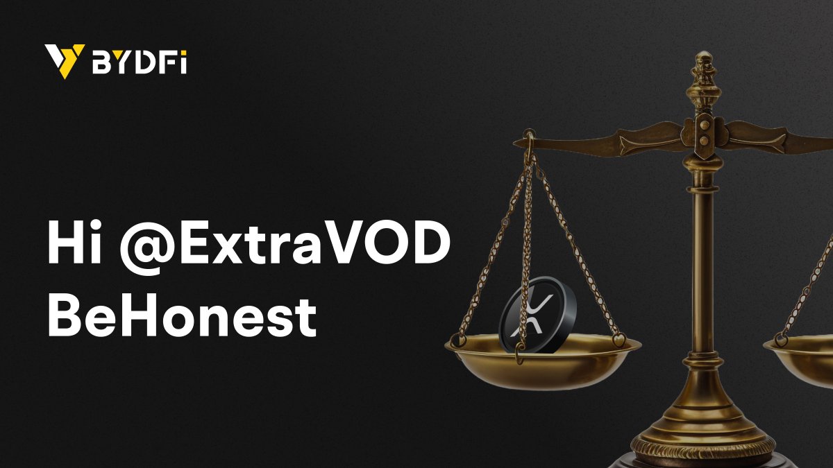 BYDFi's tweet photo. 🚨 5 Years. 1 Principle- Rules > Followers. 

Hi,  @ExtraVOD_  #BeHonest 
BYDFi is committed to protecting user rights and ensuring a fair trading environment.  We will not tolerate baseless defamation or misleading accusations intended to damage our platform.  

🔐 Together, let's build a crypto ecosystem rooted in trust, fairness, and accountability. 
📖 Read the full statement: 
https://t.co/IETZgzfGIf

 #BeHonest #FairTrading #XRP #Transparency #CryptoIntegrity #Ripple