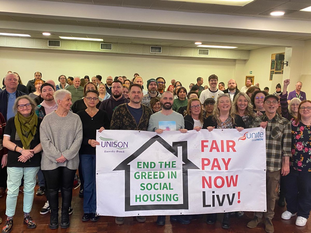 We are seeking further strike donations in support of the Livv Housing workers who will have taken 100 days of strike action by the end of this month!

Please email boa@knowsley-unison.org.uk for details on how to donate 

An injury to one is an injury to all

Solidarity ✊️