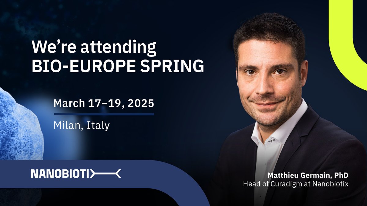 17-19 mars : Retrouvons-nous à #BIOEurope Spring 2025 à Milan ❗️Découvrez comment notre plateforme Curadigm peut soutenir le développement de nouvelles thérapies innovantes et optimisater l’efficacité des traitements grâce à notre approche d’occupation hépatique transitoire.