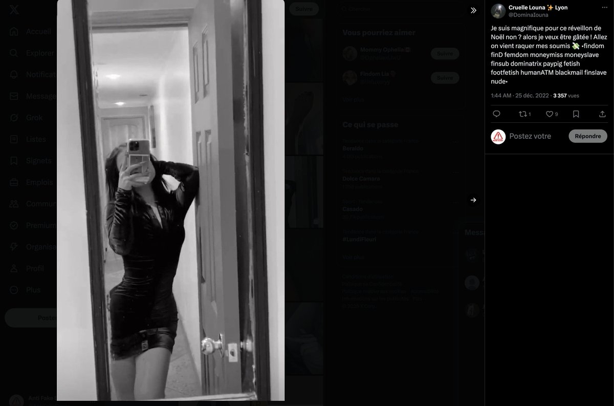 AntiFakeDoms's tweet photo. 🚨 @DominaIouna 

Vol de photos sur Pinterest, Vidéo de vérifiction volée sur le profil de @DominaLouna

❤️‍🔥 Merci de liker, partager et suivre pour faire vivre ce compte.            

#moneyslave #domina #dom #fake #fakedom #findom https://t.co/2ksdsY91rx
