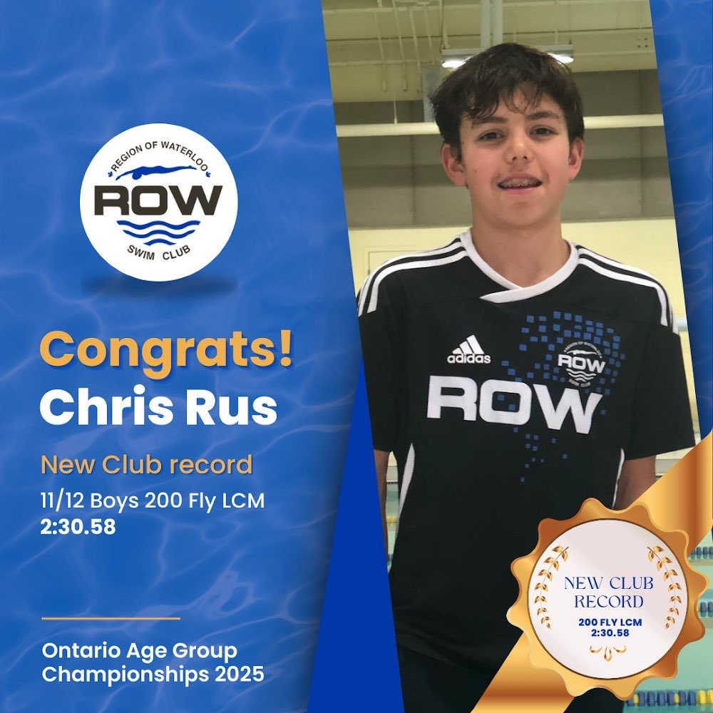 New Club Records! Congratulations swimmers! #rowswimclub