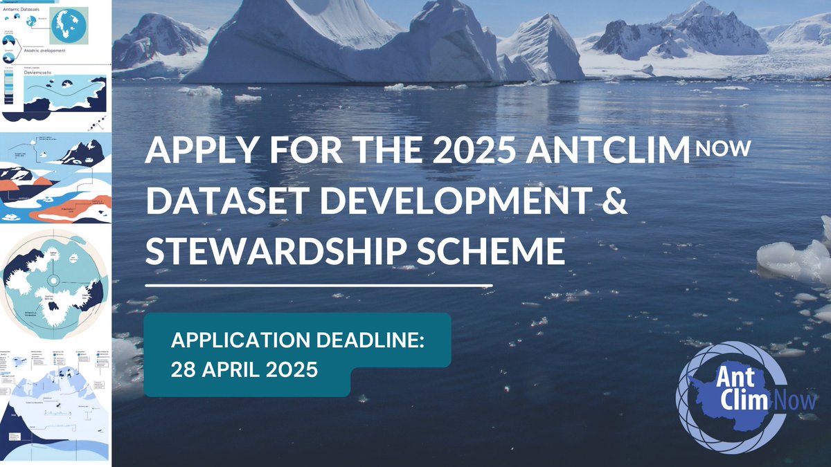 Scientific Committee on Antarctic Research (SCAR) (@scar_tweets) on Twitter photo Application for the 2025 <a href="/AntClimNow/">AntClimNow</a> Dataset Development and Stewardship scheme are now open!
🔹 Funding for Antarctic climate data projects
🔹 Priority for Antarctic Climate Indicators (ACIs)
🔹 Up to $7,000 USD available
Apply by 28 April 2025:
➡️ scar.org/scar-news/prog… Application for the 2025 <a href="/AntClimNow/">AntClimNow</a> Dataset Development and Stewardship scheme are now open!
🔹 Funding for Antarctic climate data projects
🔹 Priority for Antarctic Climate Indicators (ACIs)
🔹 Up to $7,000 USD available
Apply by 28 April 2025:
➡️ scar.org/scar-news/prog…