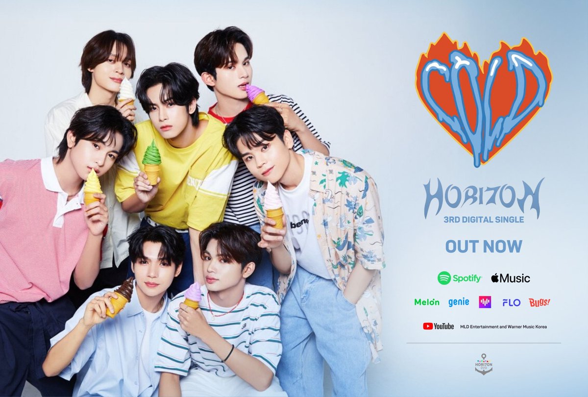 HORI7ONDAVAO's tweet photo. [🎧] STREAMING PLATFORMS - COLD 

Here's where you can stream HORI7ON's newest single, Anchors!

Spotify : https://t.co/uv9p0cqvR8
Apple Music : https://t.co/vkAfK47F6H

HORI7ON COLD MV OUT NOW    

#HORI7ONxBENCHxCOLD 
#HORI7ON #호라이즌
@HORI7ONofficial
@benchtm https://t.co/lsVfOsV5Cv