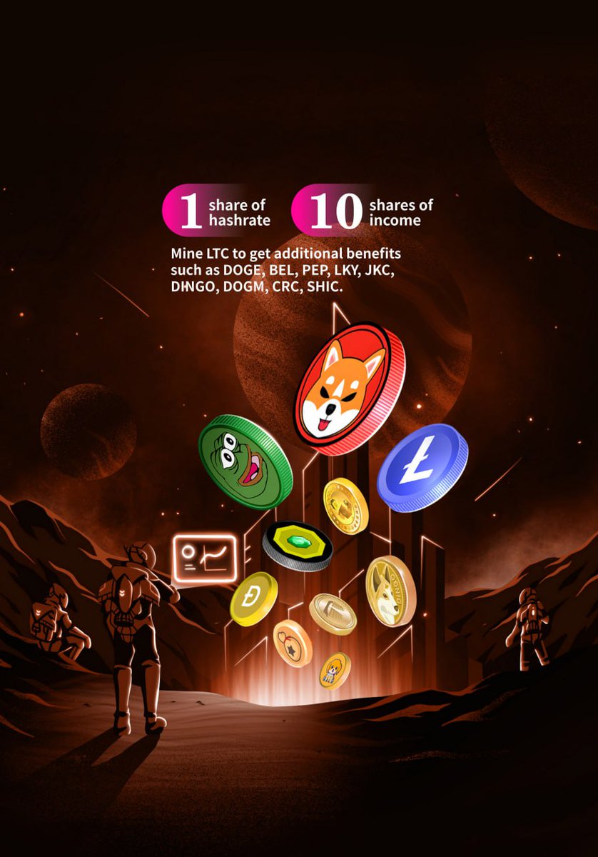 Big announcement 
LTC mining takes a massive leap:
1 coin, 10x the punch,
now $SHIC joins the party!
Mining $LTC already stacks up $DOGE, $PEPE, $BEL, $PEP, $LKY, $JKC, $DOGM, $DINGO, $SHIC&amp; $CRC 

Grab more coins here: okminer.com