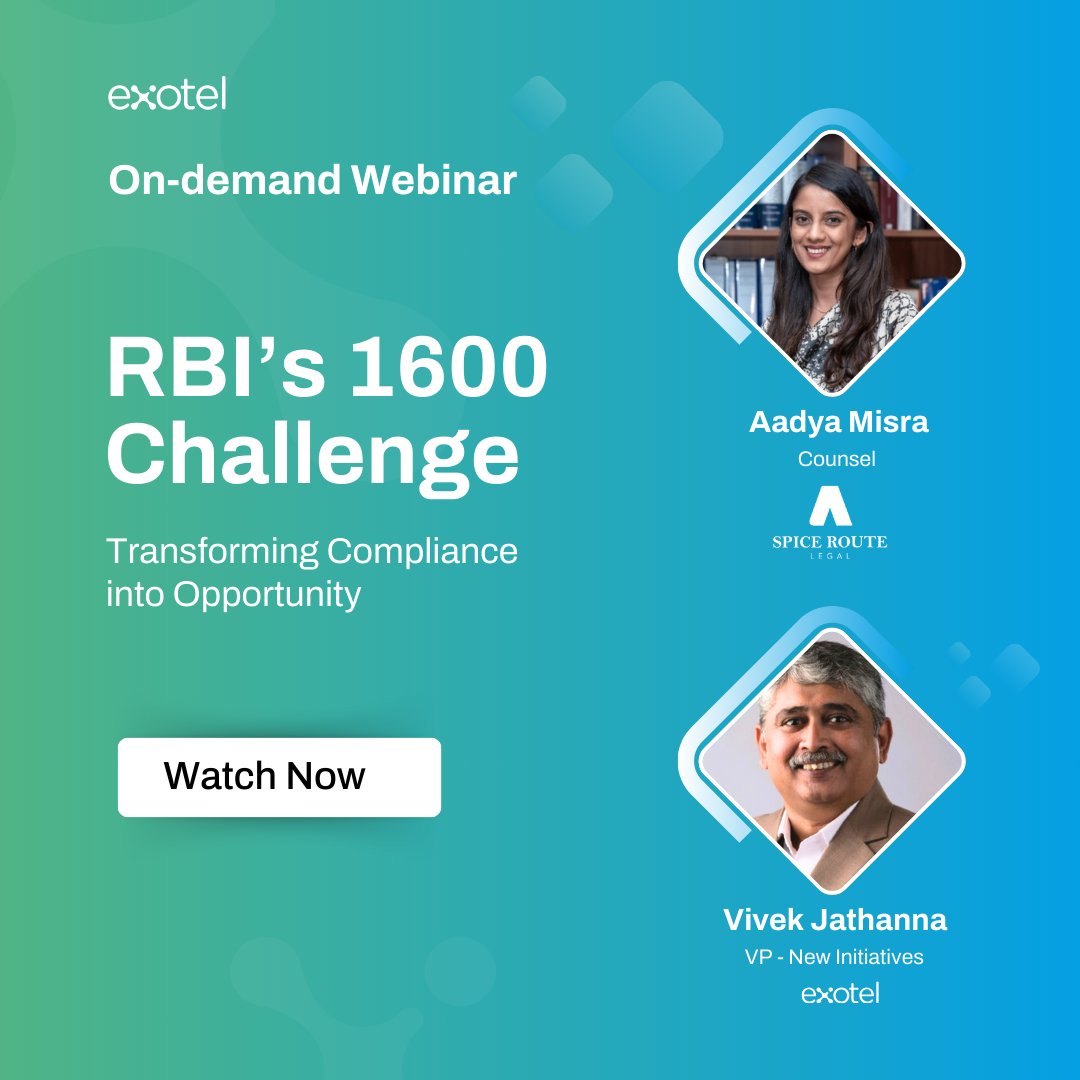 🚀 RBI's 1600 Challenge Webinar – Now Available On-Demand!

Missed our exclusive webinar on "RBI's 1600 challenge: transforming compliance into opportunity"?

Don't worry—we’ve got you covered! 🎥

Catch up on this power-packed session where experts broke down:

✅ The impact of