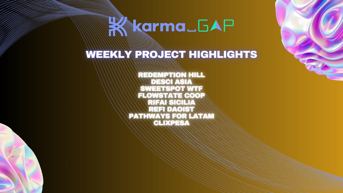GM and happy Monday! 

Every week, we celebrate projects achieving meaningful milestones.

Here are this week’s highlights from the funded projects from <a href="/Celo/">Celo.eth/acc 🦇 🌳</a> <a href="/Optimism/">Optimism</a> <a href="/arbitrum/">Arbitrum</a> <a href="/SeiNetwork/">Sei</a> <a href="/maearthmedia/">Ma Earth</a>