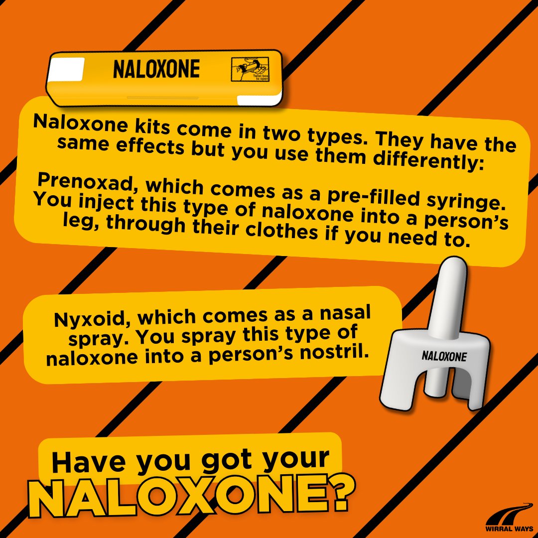 ⭐ Have you got your naloxone? ⭐

#Naloxone is a lifesaving opiate overdose reversal drug.

Pick your kit up today from any of our hubs and become a #lifesafer.