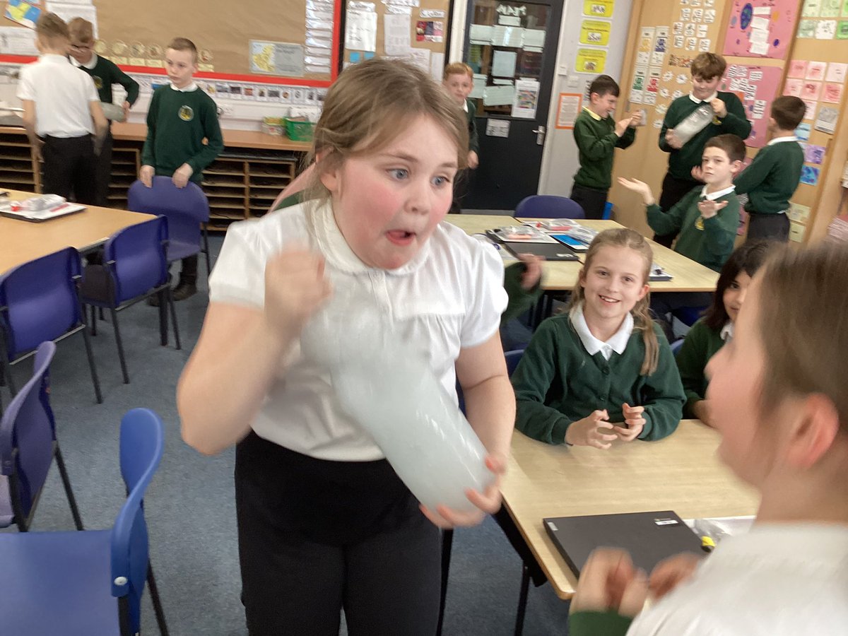 allsaintsfed's tweet photo. British Science Week last week and Team USA 🇺🇸 (5J) enjoyed completing an experiment about what we should flush down the toilet 🚽 💩 here you can see them pretending to be the flush! #ASFScience https://t.co/SkZIIJe7rz