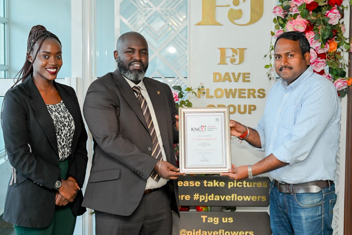Kenya Chamber (@kenya_chamber) on Twitter photo This morning, we had the pleasure of engaging with PJ Dave Flowers Group (<a href="/pjdaveflowers/">PJ Dave Flowers Group</a>), a valued Silver Member of KNCCI. We were warmly hosted by the Director, Mr. Bhavesh PJ Dave, and Group General Manager, Mr. Amit Singh.
With over 20 years of excellence, PJ Dave Flowers This morning, we had the pleasure of engaging with PJ Dave Flowers Group (<a href="/pjdaveflowers/">PJ Dave Flowers Group</a>), a valued Silver Member of KNCCI. We were warmly hosted by the Director, Mr. Bhavesh PJ Dave, and Group General Manager, Mr. Amit Singh.
With over 20 years of excellence, PJ Dave Flowers