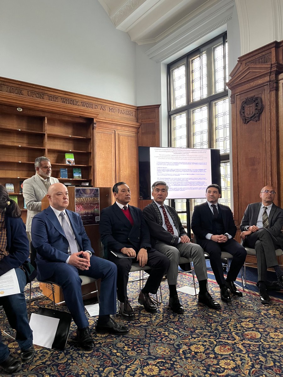 <a href="/CCAForum/">CCAF</a> Navroz 2025 celebrations started a Roundtable with the Ambassadors of #Kazakhstan, #Uzbekistan and the #KyrgyzRepublic First Consul of #Azerbaijan with Cambridge academics and students. <a href="/montu_saxena/">Montu Saxena</a>