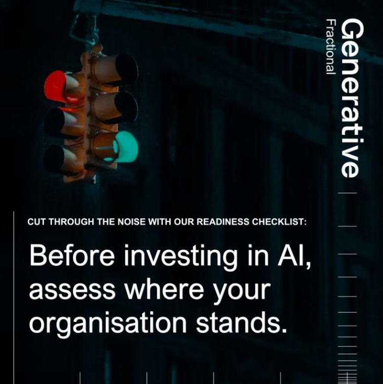 MyfractionalAI's tweet photo. Too many companies jump into AI implementation without a clear plan

At Generative Fractional, we’ve seen what separates successful AI adoption from expensive guesswork

That’s why we put together our AI Readiness Checklist

Access here: https://t.co/Kdh0ikef83

#AI #Tech #Future https://t.co/NncPDdxyE0