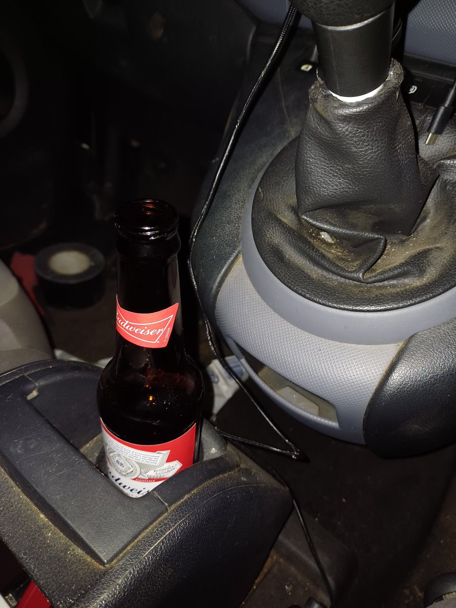 The fact this van driver didn't notice he was driving around with a flat front tyre tells you everything you need to know about his fitness to drive.  He was boxed in after being seen driving erractically. He failed a breath test and refused to provide in custody #charged #mrpu