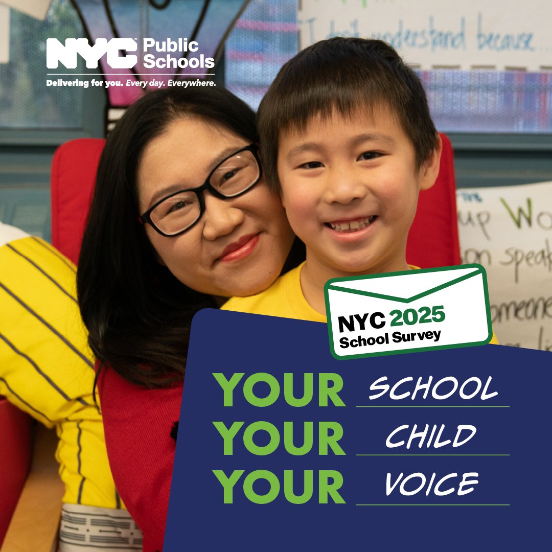 NYC Public Schools (@nycschools) on Twitter photo The #NYCSchoolSurvey is available in 10 languages—ensuring that all communities can share their valued voices.
Take part in this year’s <a href="/NYCSchools/">NYC Public Schools</a> survey:
nycschoolsurvey.org The #NYCSchoolSurvey is available in 10 languages—ensuring that all communities can share their valued voices.
Take part in this year’s <a href="/NYCSchools/">NYC Public Schools</a> survey:
nycschoolsurvey.org