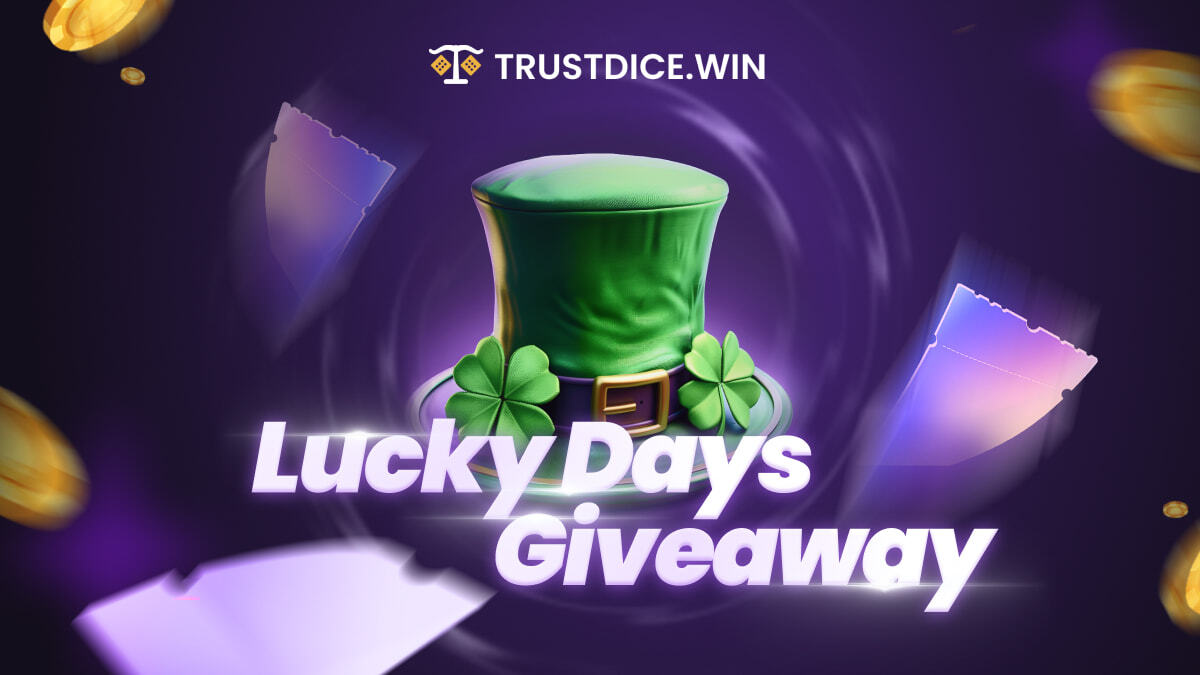 The TrustDice Lucky Days Giveaway is here! 🌈✨ Join the fun for a chance to win your share of $1,000 in prizes! 💰🎉
Engage with THIS post for a shot at $200 💰🔥

How to enter: 
1️⃣ Follow us
2️⃣ RT &amp; Like
3️⃣ Comment #CloverCash

🚨 Read the T&amp;Cs. 
#TrustDiceGivesBack #CloverCash