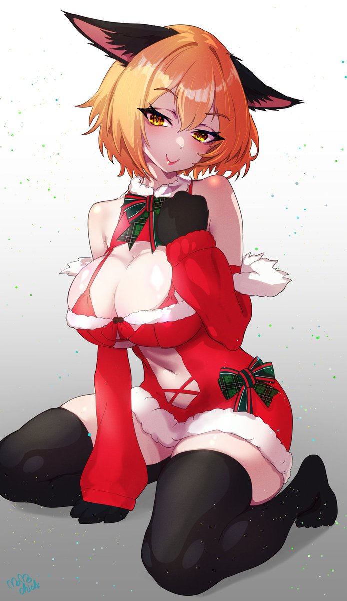 2023年のクリスマスイラストと言えば!ももやまかねちち先生のエッチだけど美しさも同居するこの素敵イラストじゃろ! 