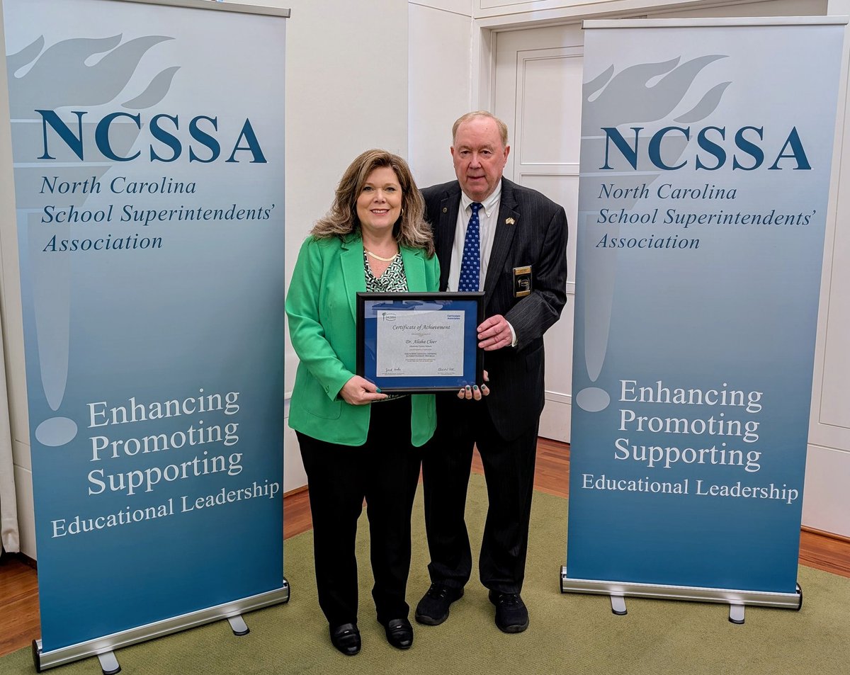 Congratulations to Dr. Alisha Cloer, Alexander County Schools on graduating from the NCSSA Aspiring Superintendent Program Cohort IX. #LeadershipMatters #NCSSA <a href="/bigriffin1/">Bill Griffin</a>