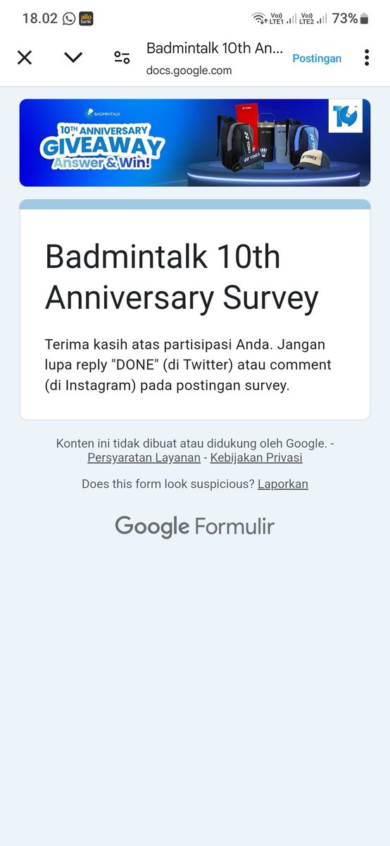 bingChilin15's tweet photo. @BadmintonTalk donee https://t.co/fHeShUv7Ee