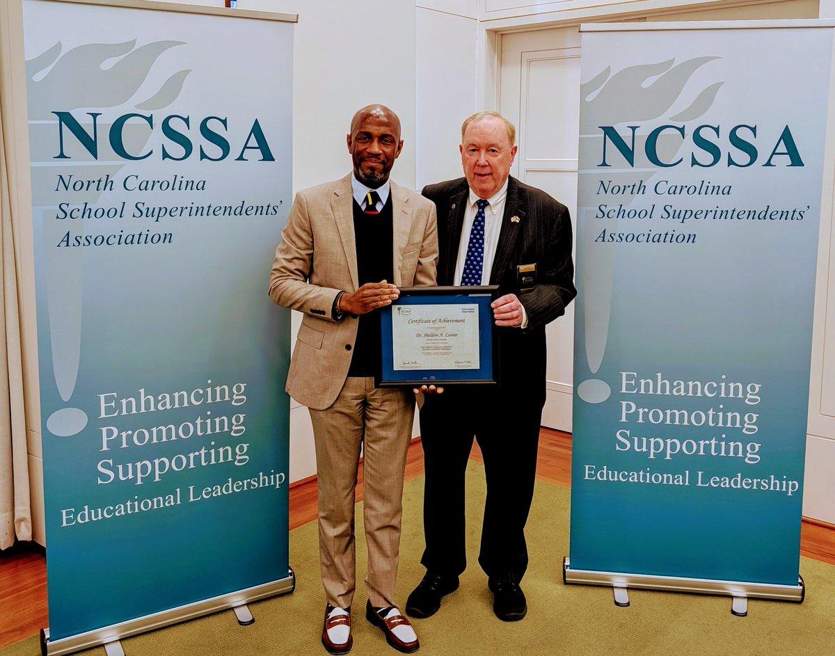 ncsupers's tweet image. Congratulations to Dr. Sheldon Lanier, Orange County Schools on graduating from the NCSSA Aspiring Superintendent Program Cohort IX. #LeadershipMatters #NCSSA
