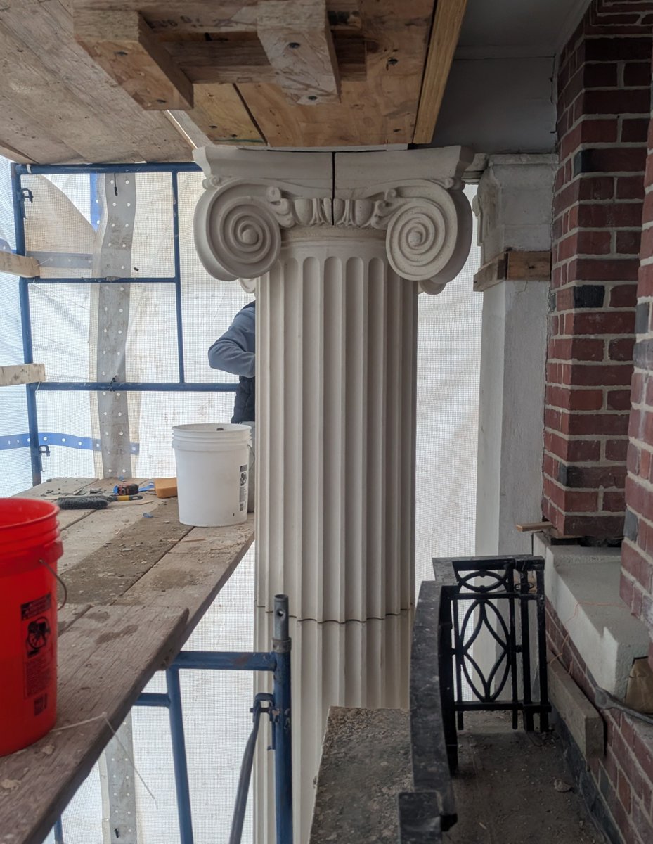What's Going on at the Plant? Northern Design (Loudon, NH) just finished this column replication at a beautiful residence in Mass. Scan, Model, Boom -- See how they did it at the APA Spring Workshop in Portsmouth, NH! bit.ly/SprWorkshop #Architectural #Precast #Concrete