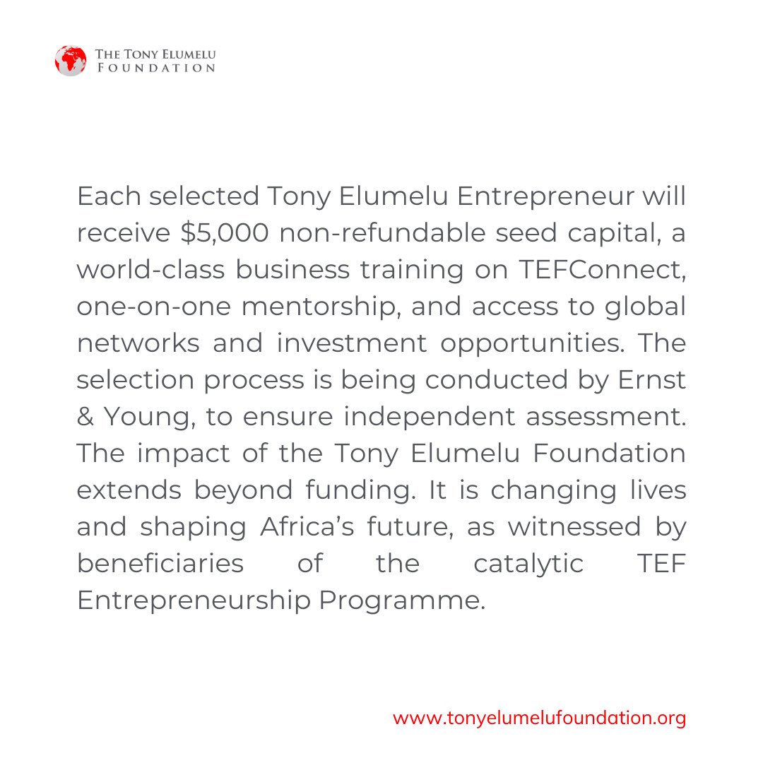 The Tony Elumelu Foundation tweet media