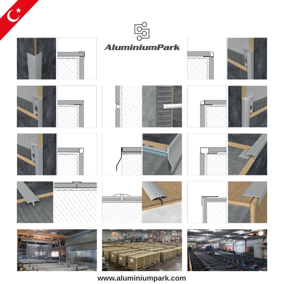 Aluminiumpark's tweet photo. Aluminiumpark provides premium aluminium tile trim, flooring profiles, stair nosing, LED profiles, terrace profiles, corner profiles, ceramic profiles, and skirting board profiles. Explore now: https://t.co/Q3bVGaibrc
#TileTrim #FlooringProfiles #StairNosing #LEDProfiles #TerraceProfiles #AluminiumProfiles