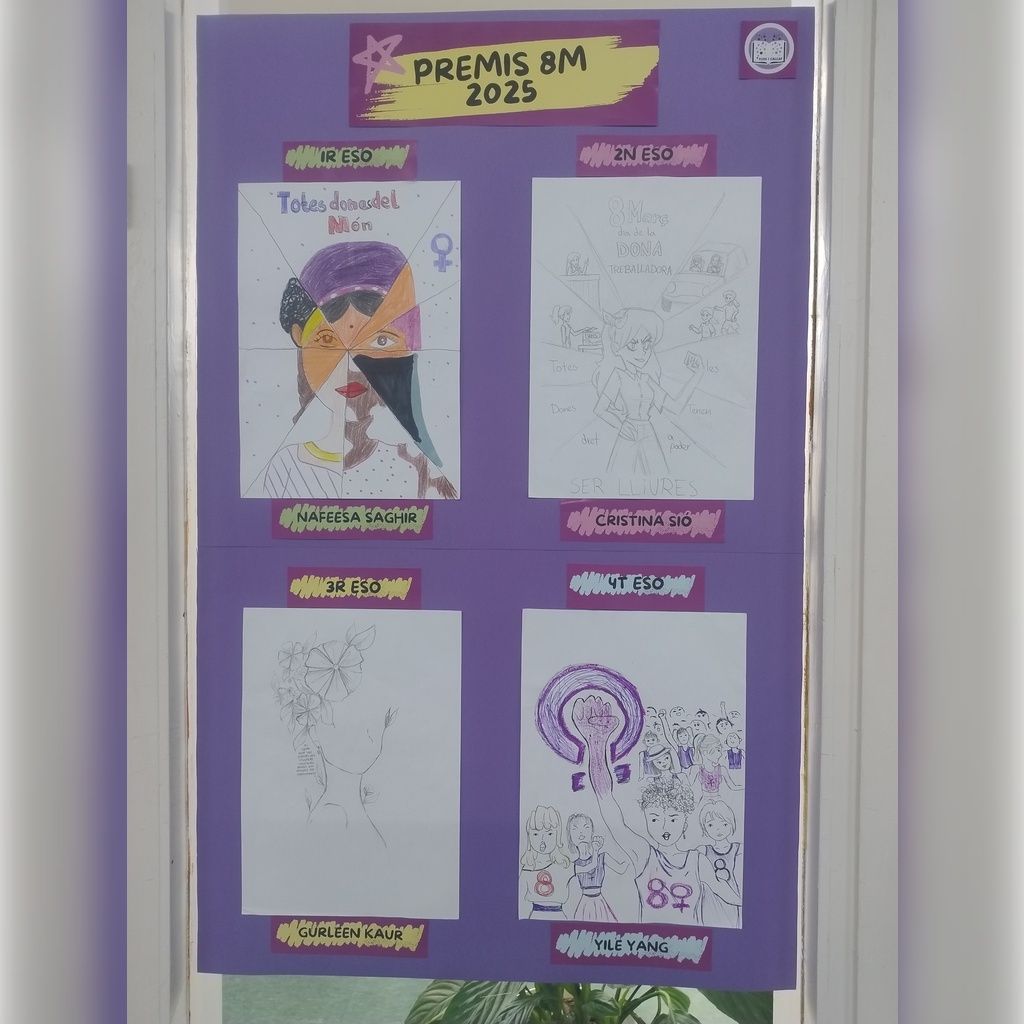Des d'avui ja podem veure els meravellosos dibuixos de les nostres guanyadores del II Concurs de Dibuix Feminista del Flos i Calcat! #diadeladona #8M
