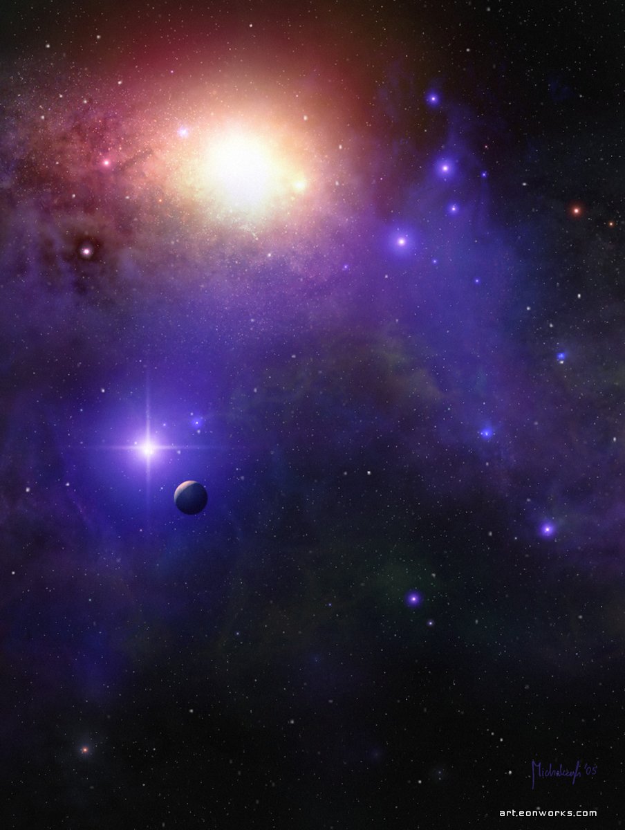 EonWorks's tweet image. Nebula with stars #OuterSpaceArt #UniverseArt #DigitalSpaceArt