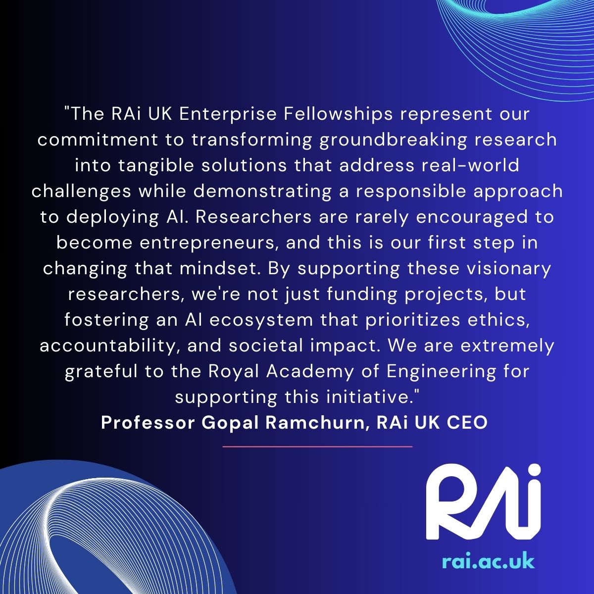 Responsible Ai UK (@responsibleaiuk) on Twitter photo ๐ขWe are thrilled to award over ยฃ300,000 in equity-free funding to #Enterprise Fellows, empowering #researchers to transform cutting-edge #AI research into real-world, responsible, and trustworthy solutions. 
To know more: rai.ac.uk/press_release/โฆ ๐ขWe are thrilled to award over ยฃ300,000 in equity-free funding to #Enterprise Fellows, empowering #researchers to transform cutting-edge #AI research into real-world, responsible, and trustworthy solutions. 
To know more: rai.ac.uk/press_release/โฆ