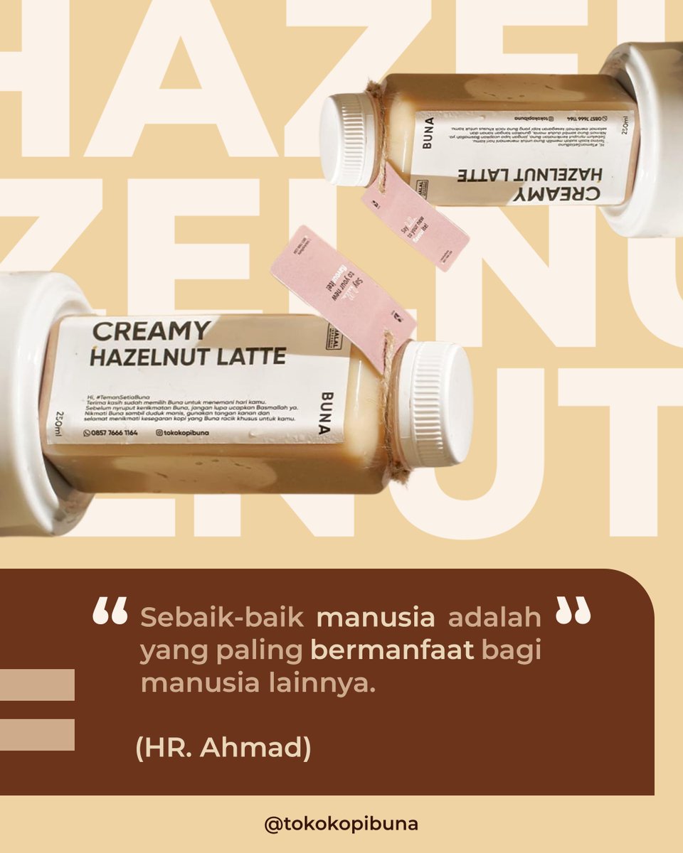 Ga berasa ya, udah separuh Ramadhan berlalu... 
Udah nyiapin bekal apa buat 10 malam terakhir? 
Btw, Kopi Buna siap nemenin malam-malam i'tikaf kamu biar tambah semangat ibadahnya 😇
DM for order ya 🤗 #hamperslebaran #coffee #matcha