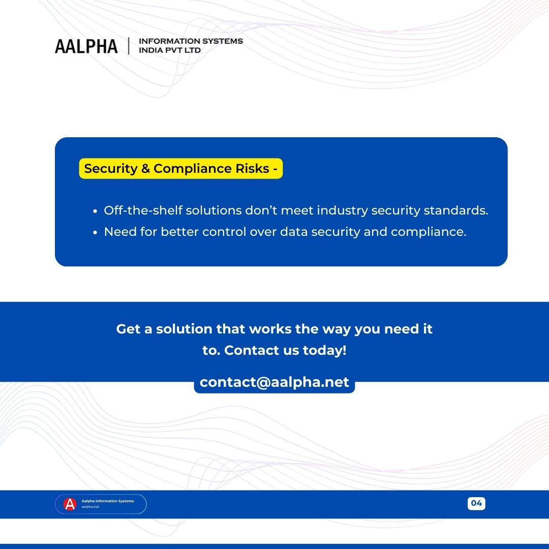 aalphaindia's tweet image. Custom software provides a unique competitive advantage by enabling you to implement innovative features unavailable in standard solutions.
Here are the key signs that your business needs custom software solutions:
#customsoftwaresolutions