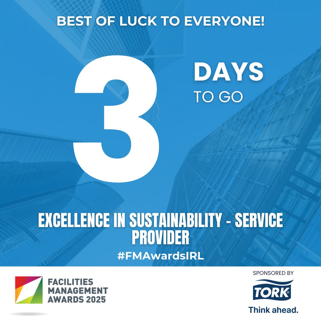 The team at Tork, an Essity Brand is excited to discover who will take home the coveted awards at Facilities Management Awards 2025 on March 20, 2025 at The Radisson Blu, Royal Convention Centre, Dublin

From us at Tork, an Essity Brand, we look forward to celebrating with you!🎉