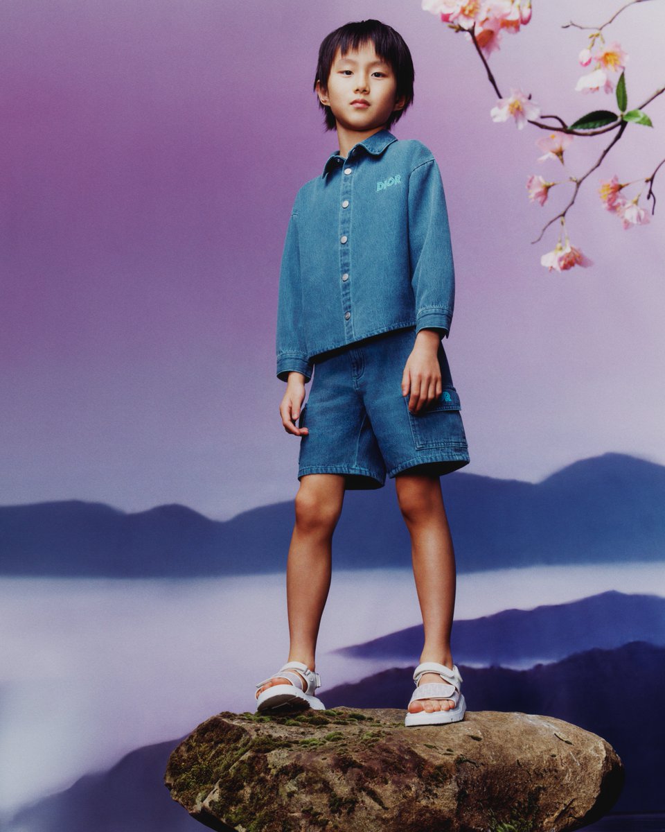 Dior's tweet photo. Sakura season blooms early with the 'Dior Cherry Blossom' range by Cordelia de Castellane, extending #BabyDior's tribute to Japan. Delight in chic co-ords and comfy shoes that will brighten up your little one's wardrobe! Discover more https://t.co/Uom0a3xydO. https://t.co/1xyPvi5dZS